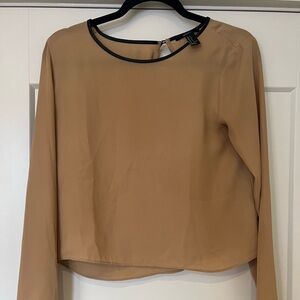 Forever 21 Long Sleeve Mesh Crop Top XS